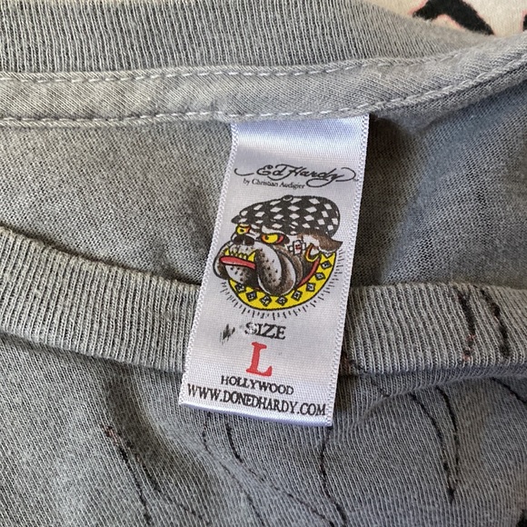❤️ Ed Hardy by Christian Audigier Eagle Tee Size Large NWOT - Picture 10 of 12